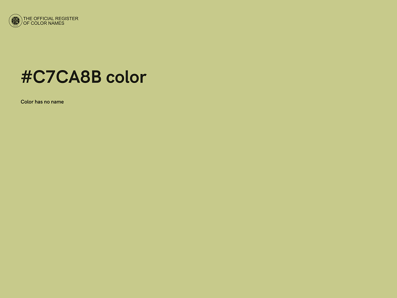 #C7CA8B color image