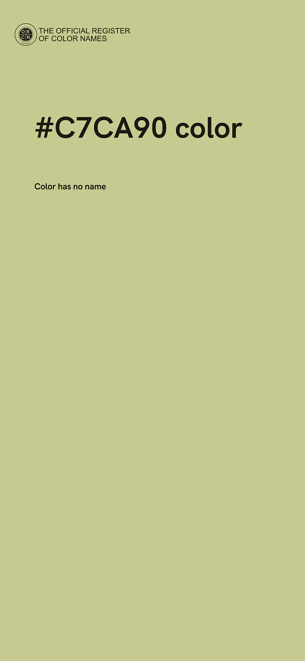 #C7CA90 color image