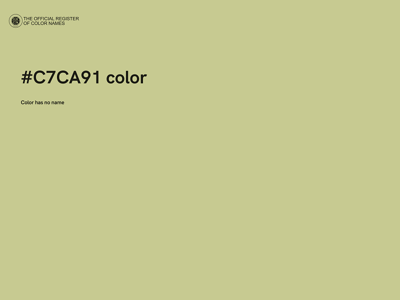 #C7CA91 color image