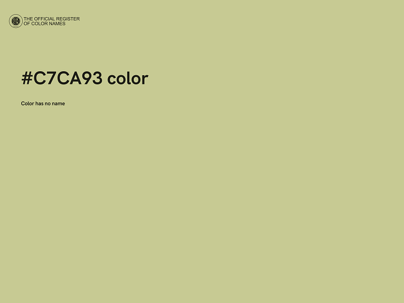 #C7CA93 color image