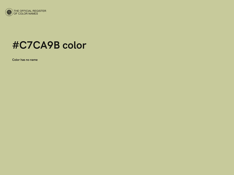 #C7CA9B color image