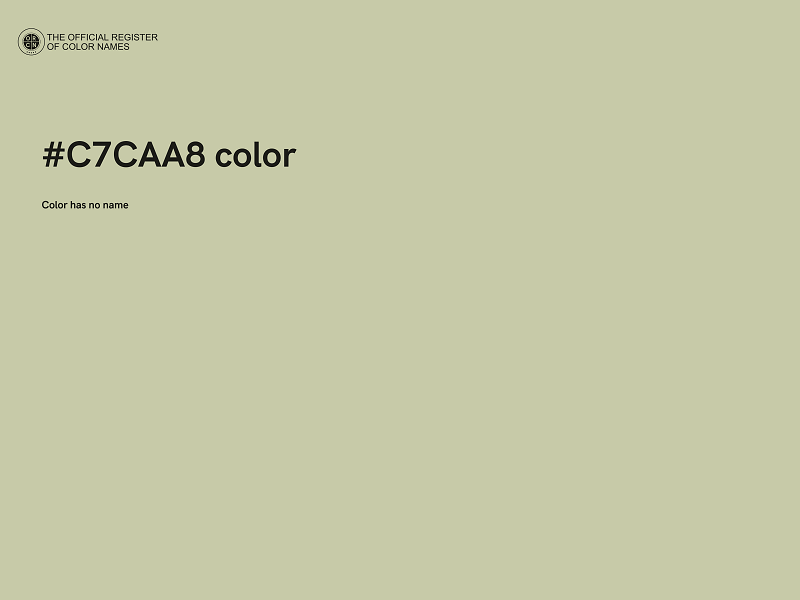 #C7CAA8 color image