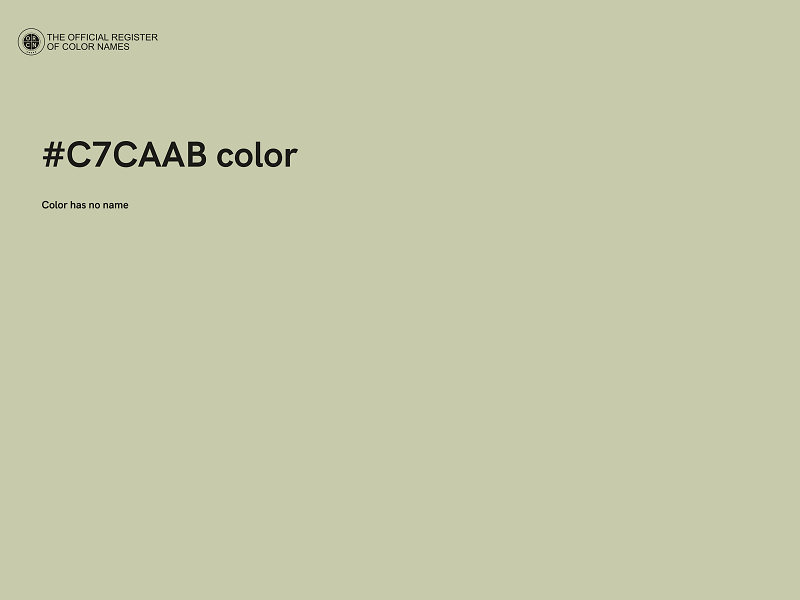 #C7CAAB color image