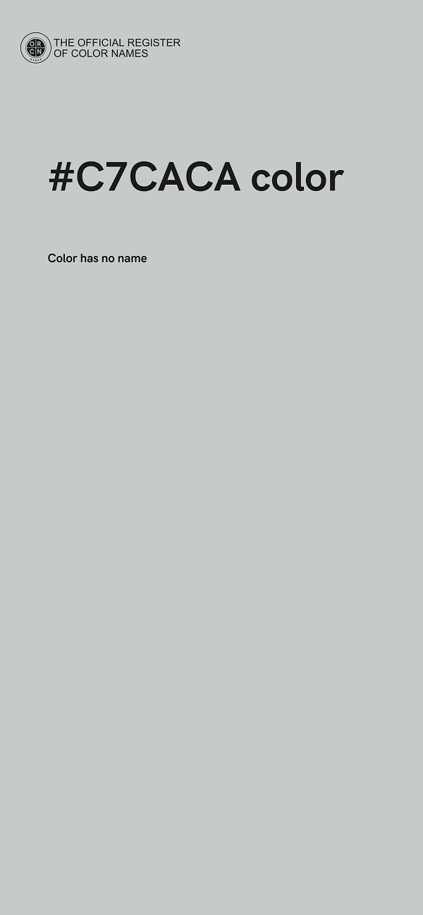 #C7CACA color image