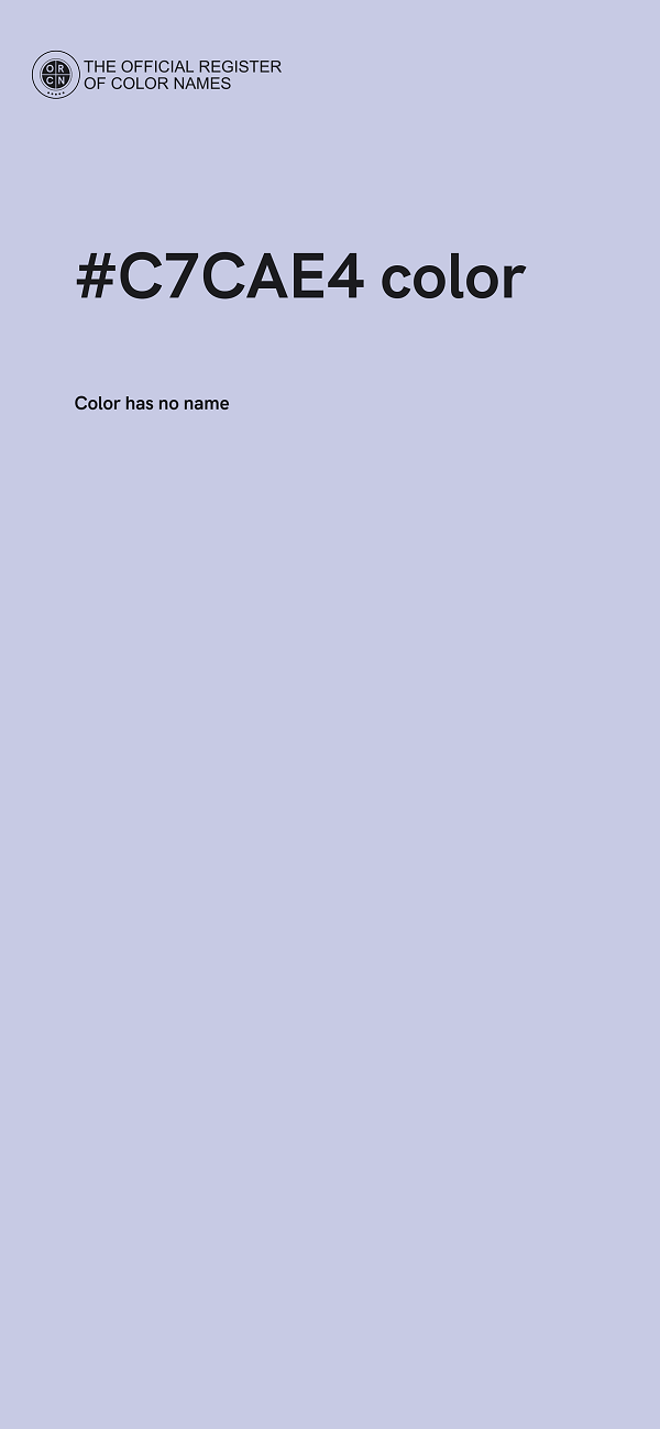 #C7CAE4 color image
