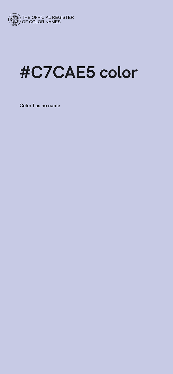 #C7CAE5 color image