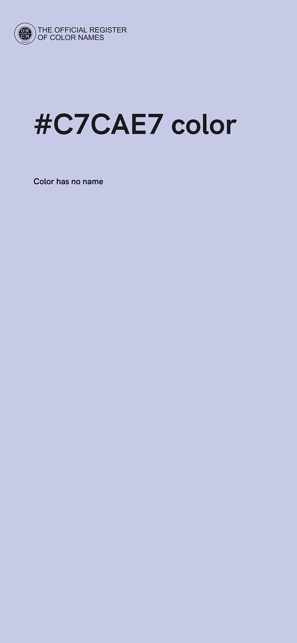 #C7CAE7 color image