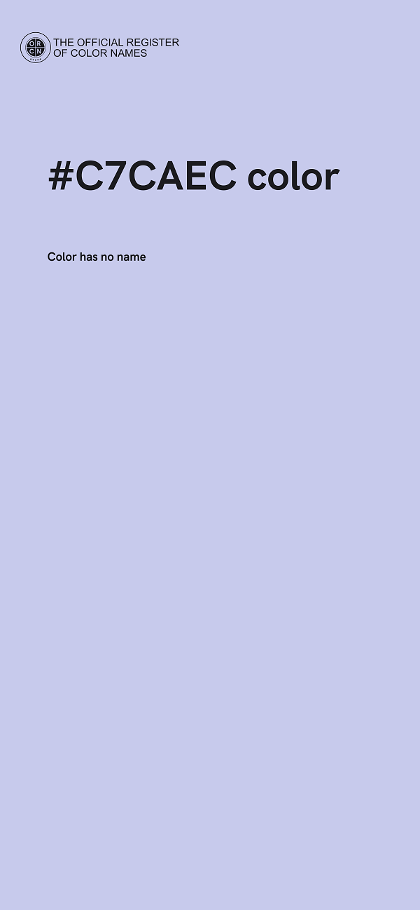 #C7CAEC color image