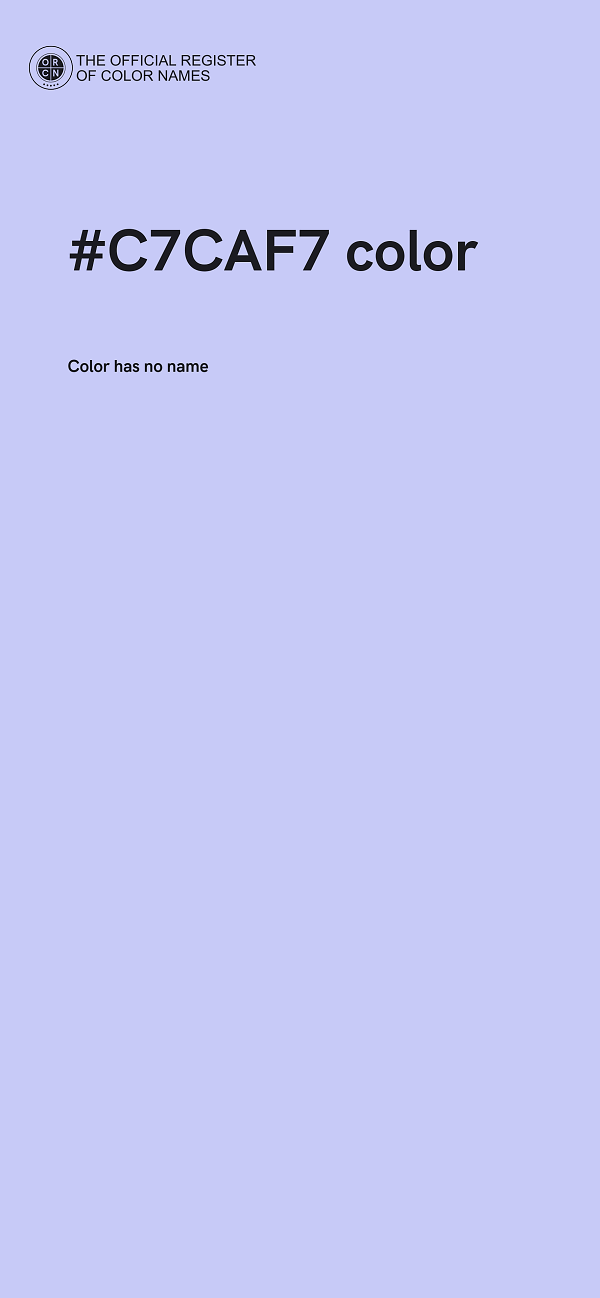 #C7CAF7 color image
