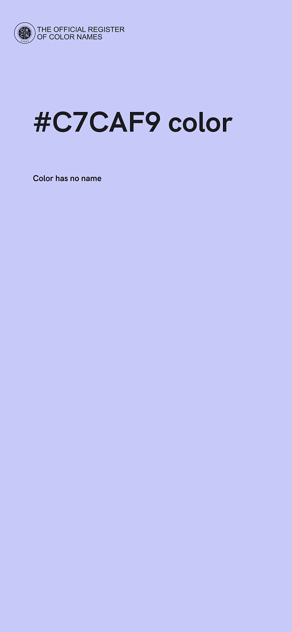 #C7CAF9 color image