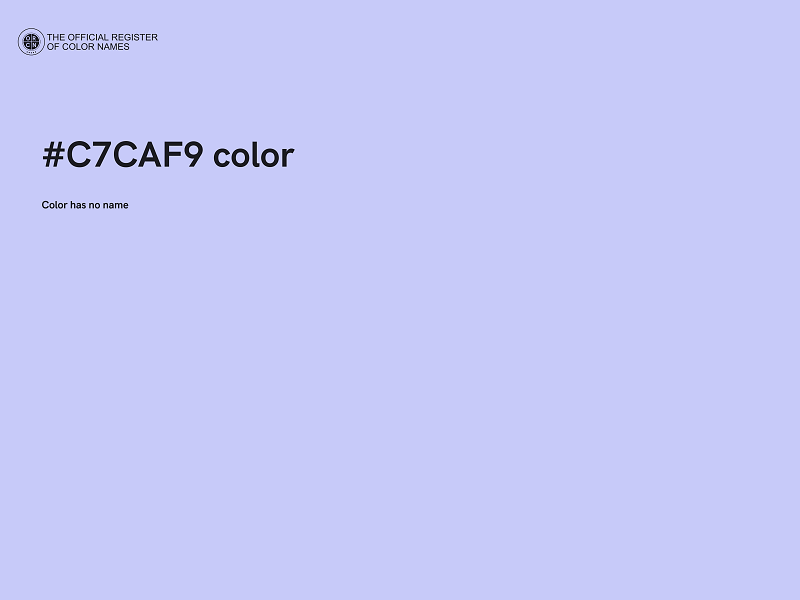 #C7CAF9 color image