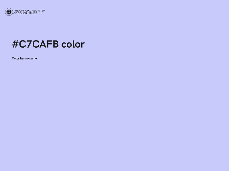 #C7CAFB color image