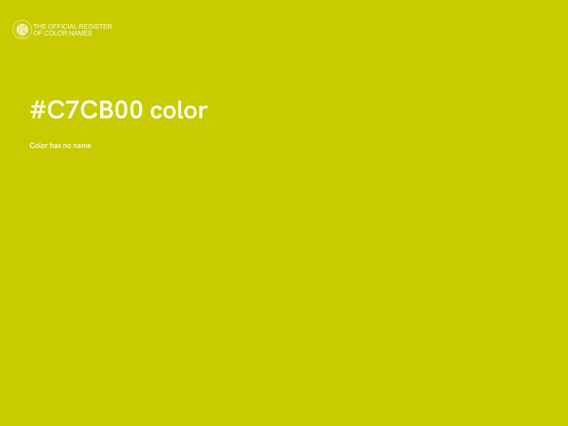 #C7CB00 color image