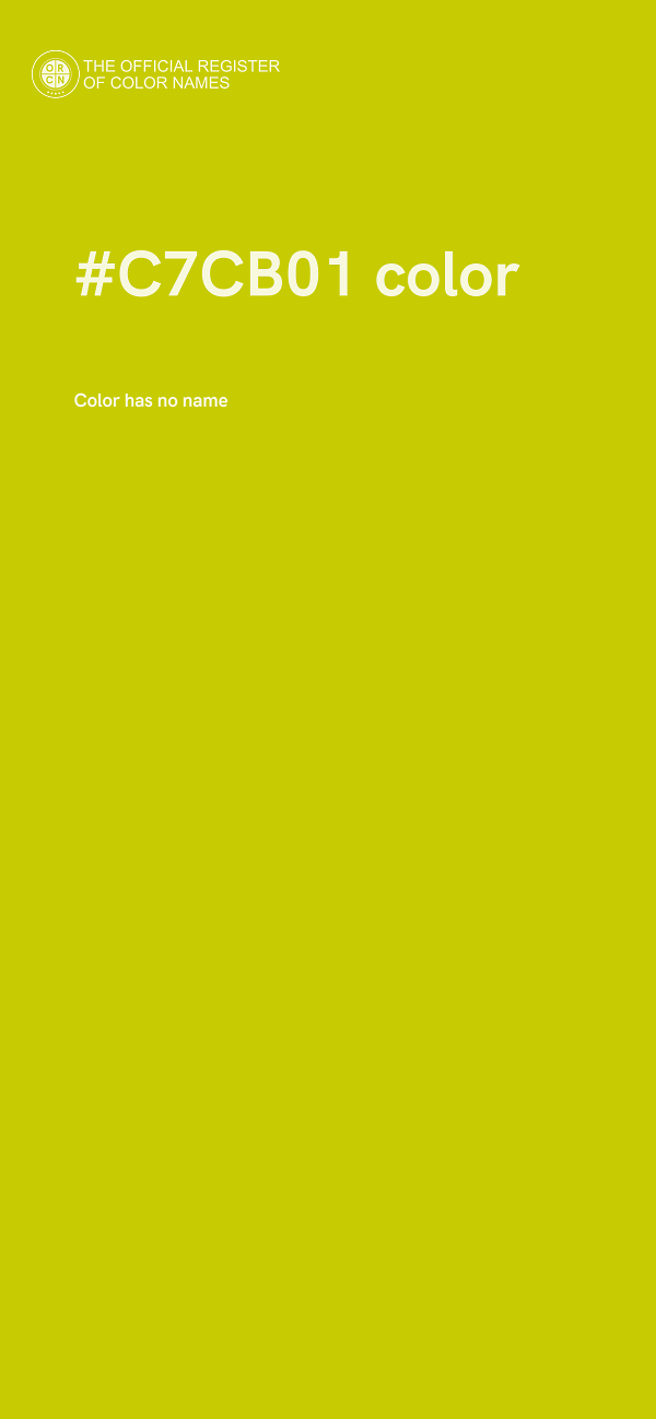 #C7CB01 color image