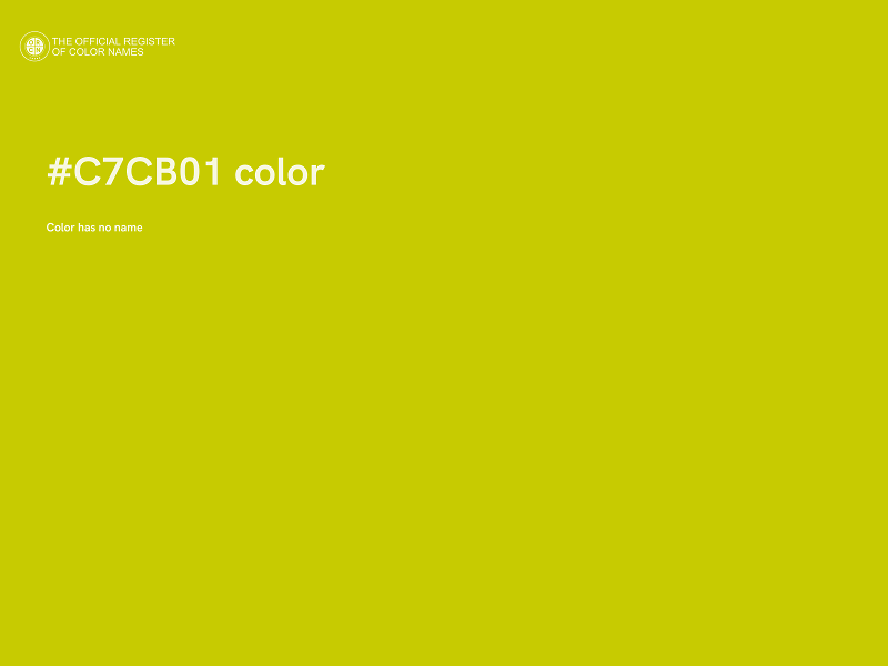 #C7CB01 color image
