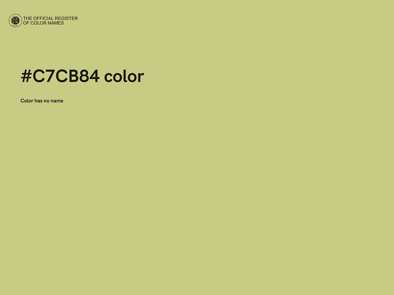 #C7CB84 color image