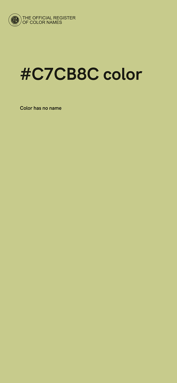#C7CB8C color image
