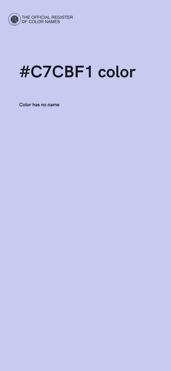 #C7CBF1 color image