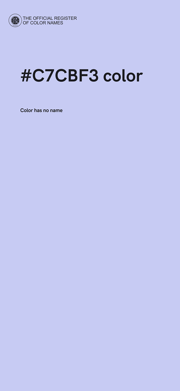 #C7CBF3 color image
