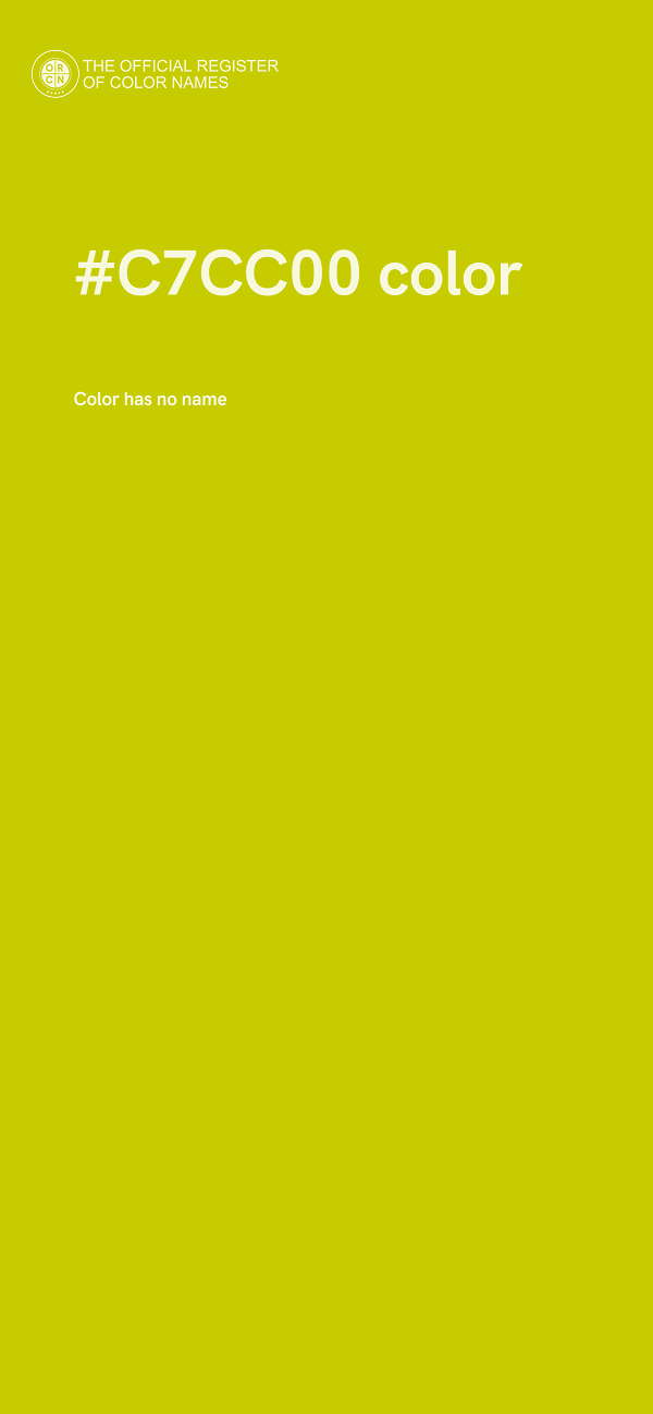 #C7CC00 color image