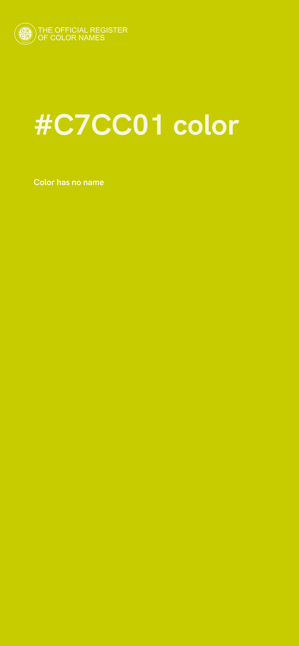 #C7CC01 color image