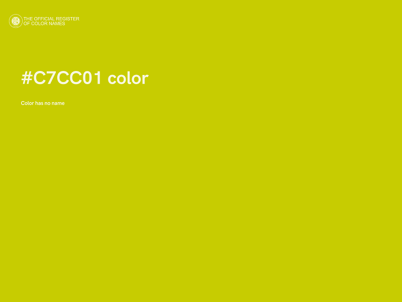#C7CC01 color image