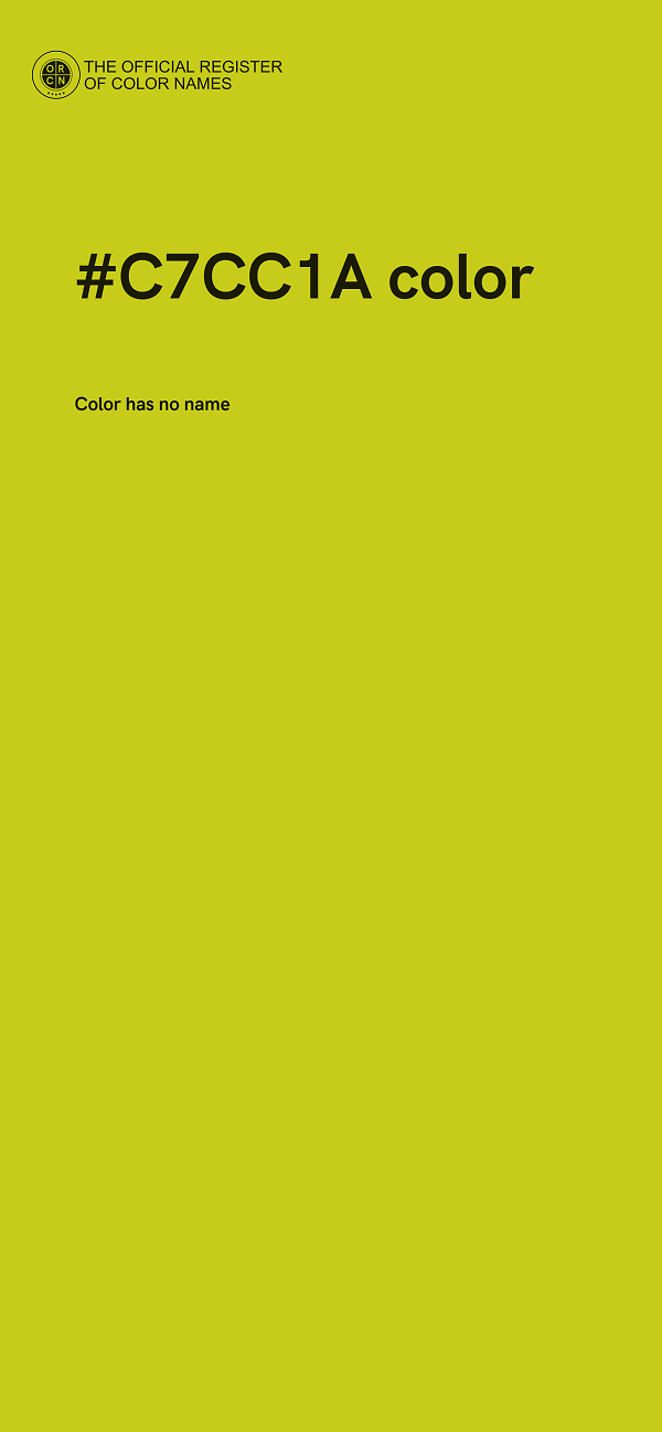 #C7CC1A color image