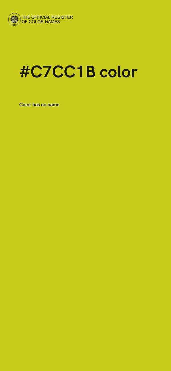 #C7CC1B color image