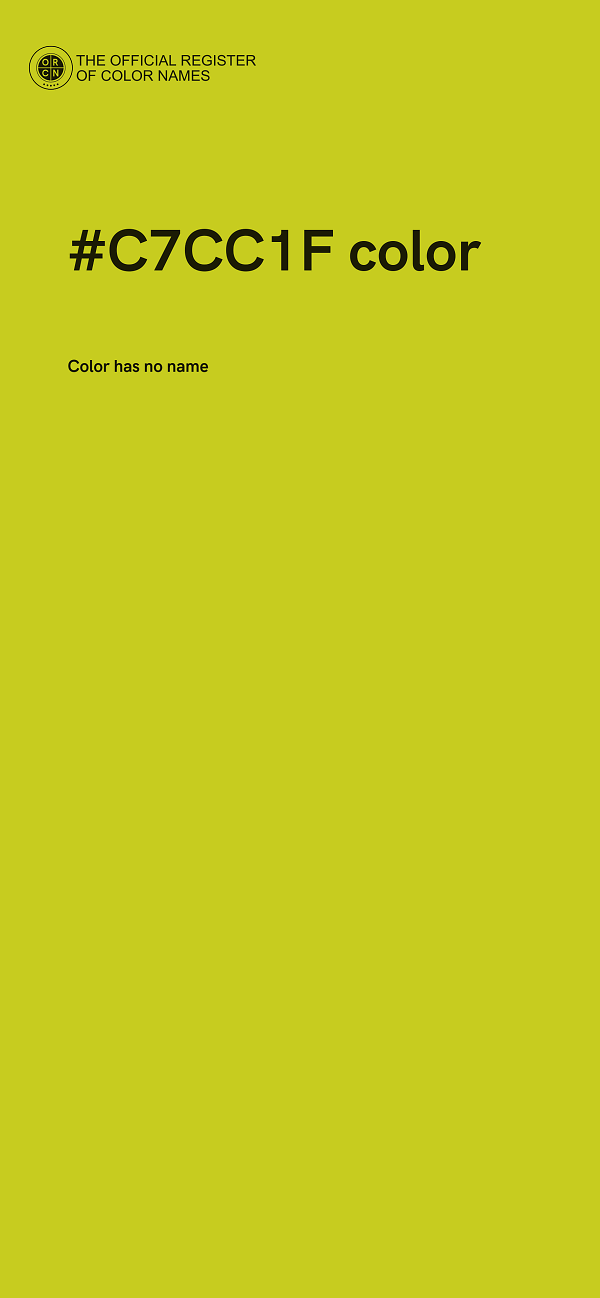#C7CC1F color image