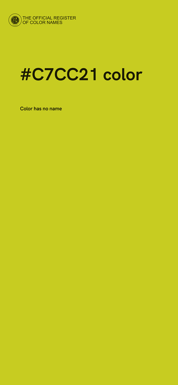 #C7CC21 color image