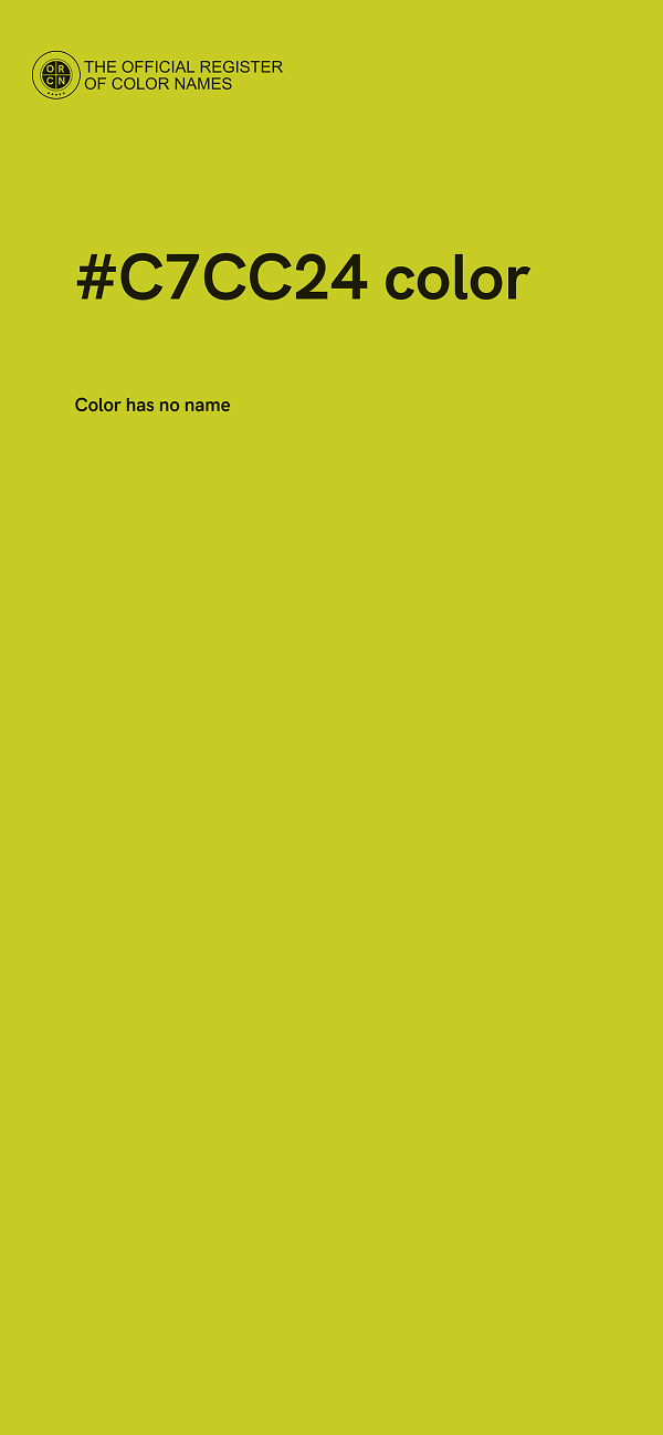 #C7CC24 color image