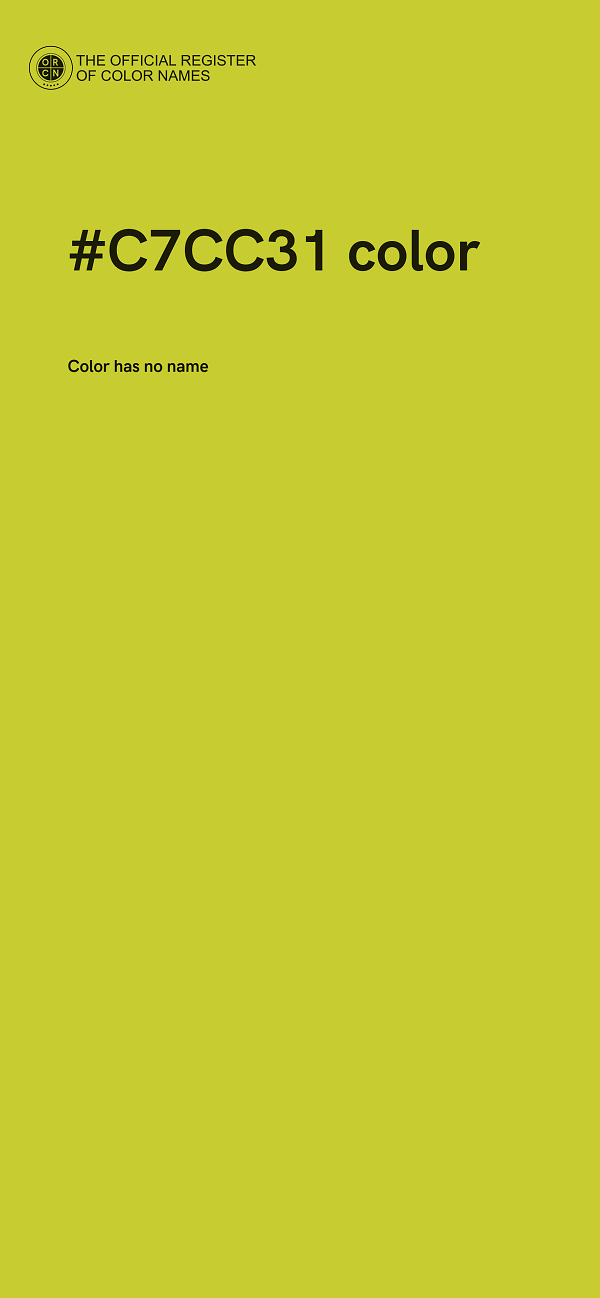 #C7CC31 color image