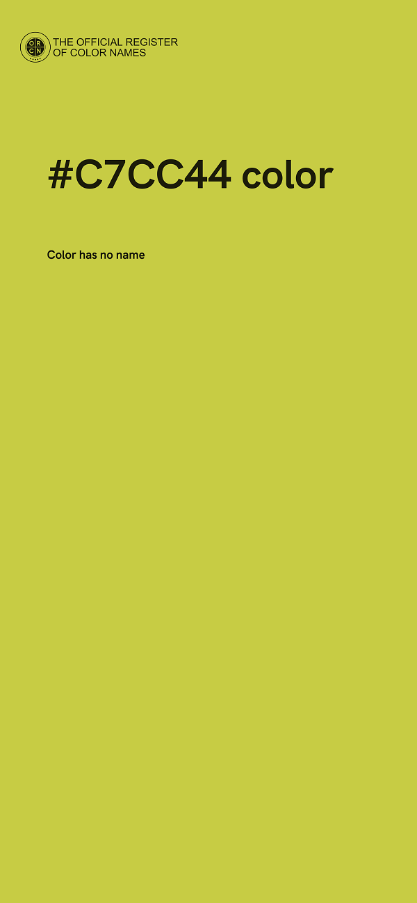 #C7CC44 color image
