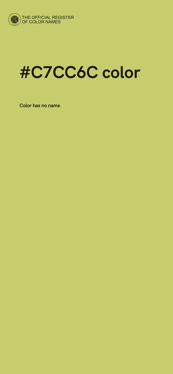 #C7CC6C color image