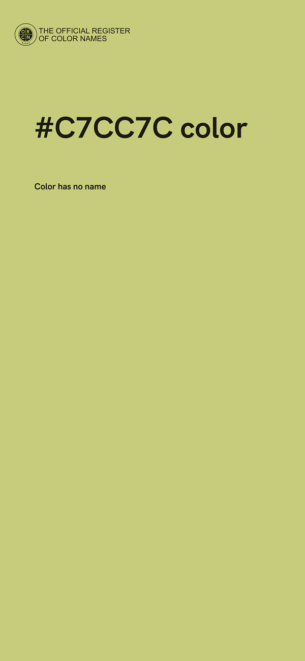 #C7CC7C color image