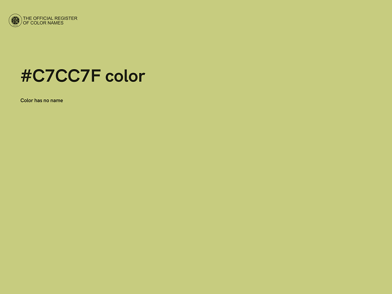 #C7CC7F color image