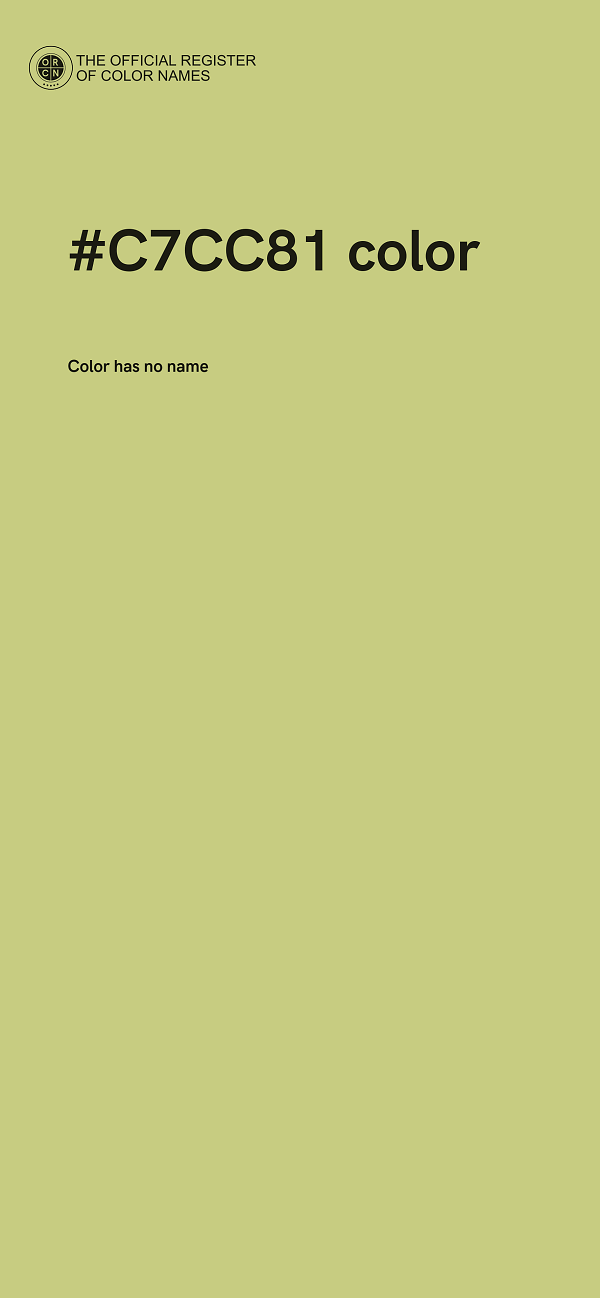 #C7CC81 color image