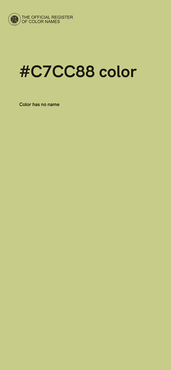 #C7CC88 color image