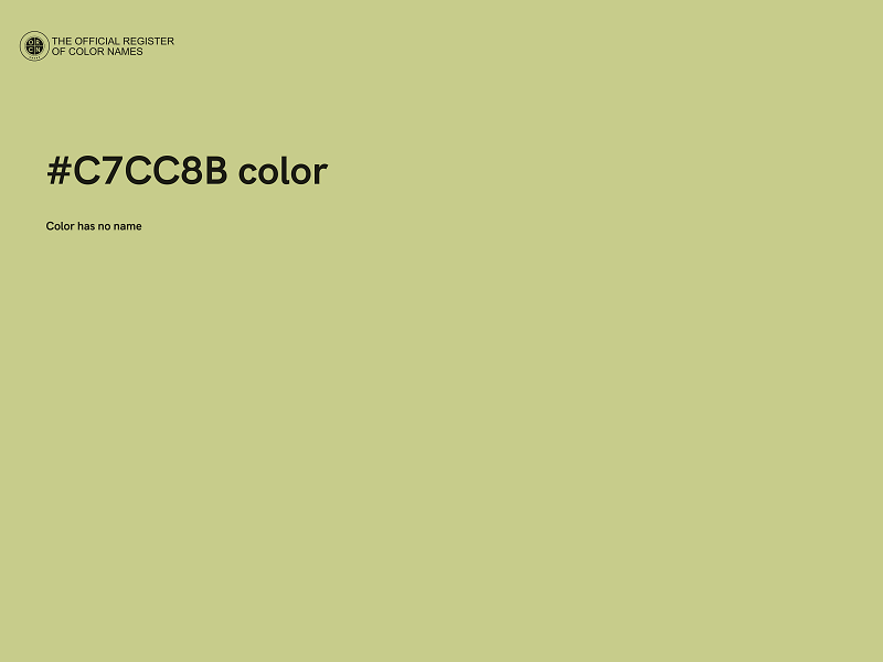 #C7CC8B color image