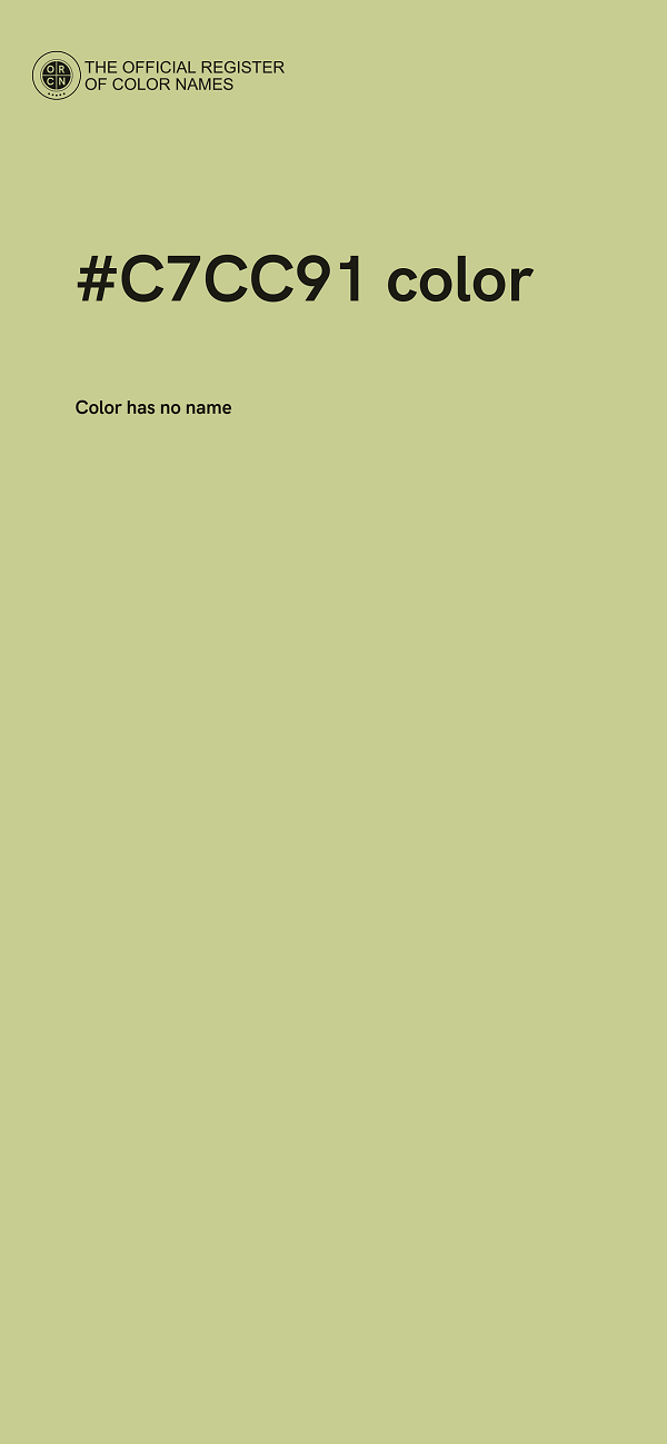 #C7CC91 color image