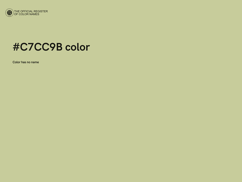 #C7CC9B color image