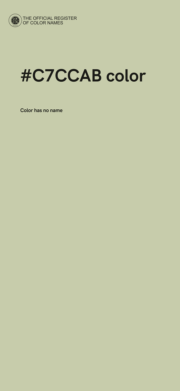 #C7CCAB color image