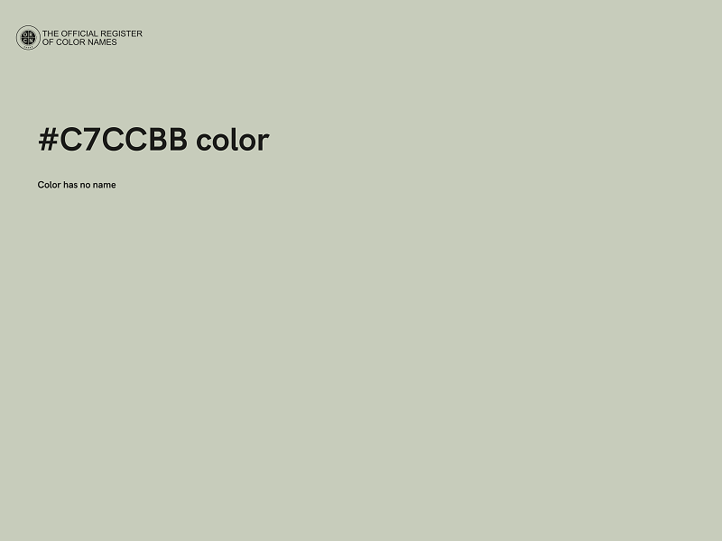 #C7CCBB color image