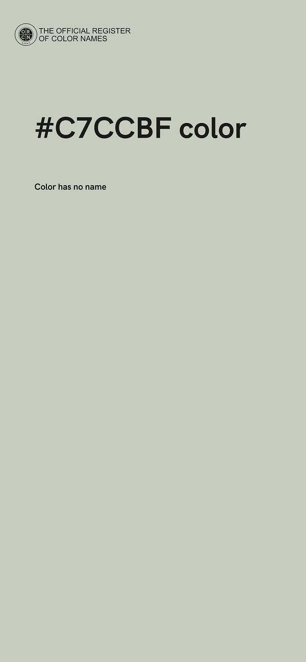 #C7CCBF color image