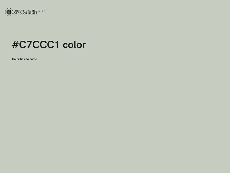 #C7CCC1 color image