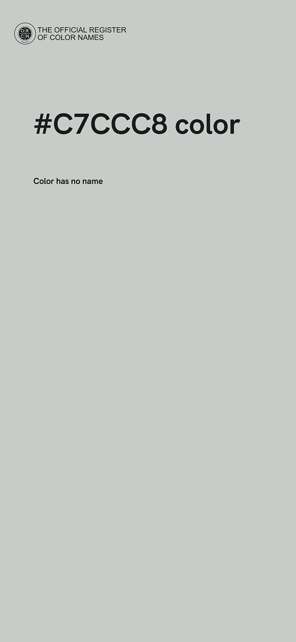#C7CCC8 color image