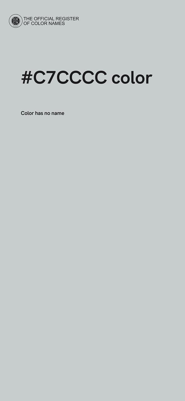 #C7CCCC color image