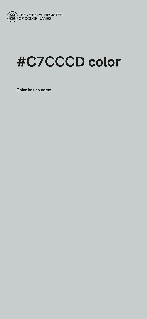 #C7CCCD color image