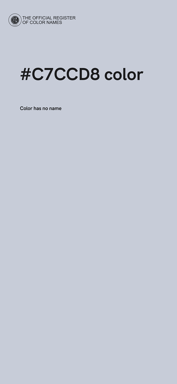 #C7CCD8 color image