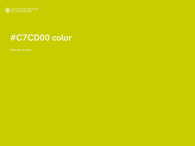 #C7CD00 color image